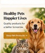 Happy golden retriever and tabby cat