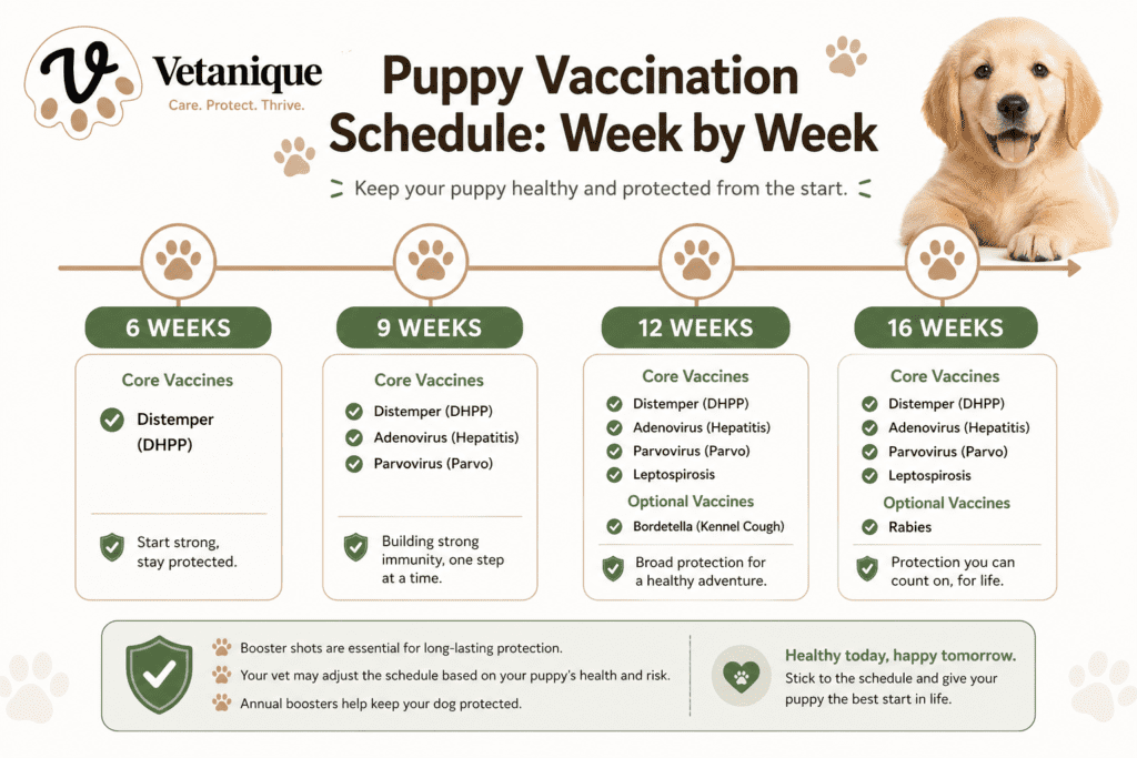 Puppy vaccination schedule