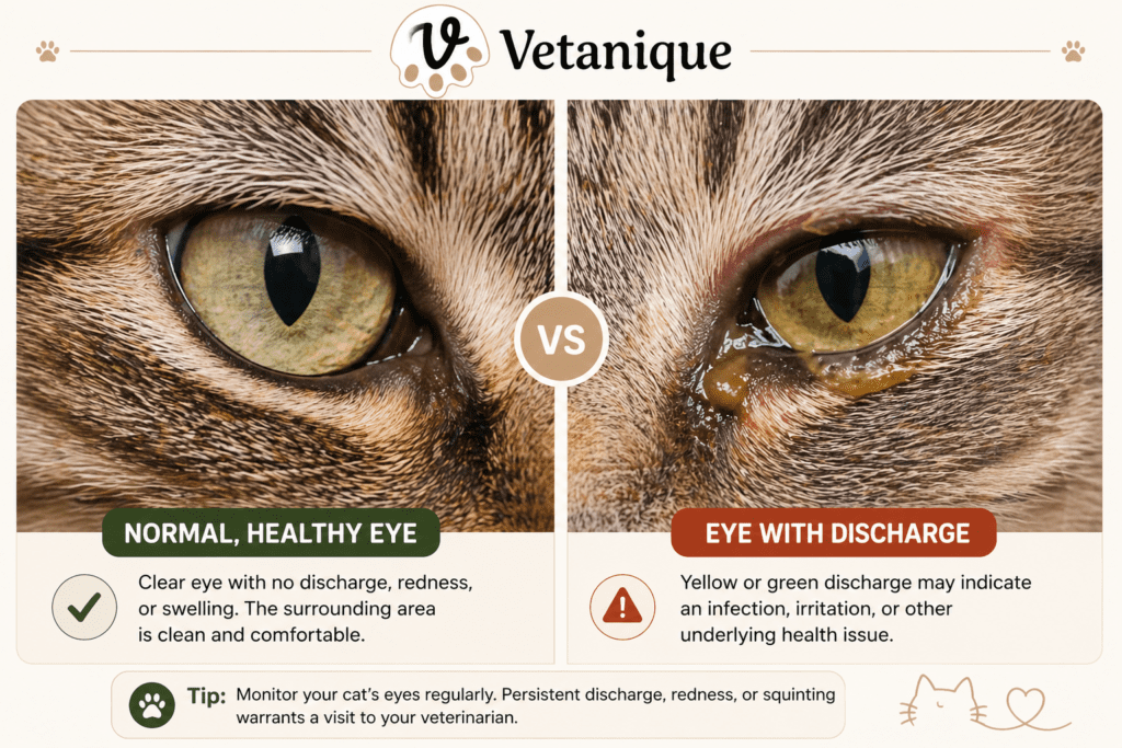 Cat eye discharge comparison