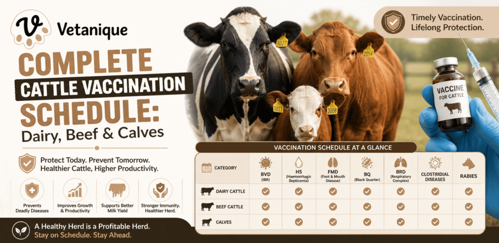 Cattle vaccination schedule